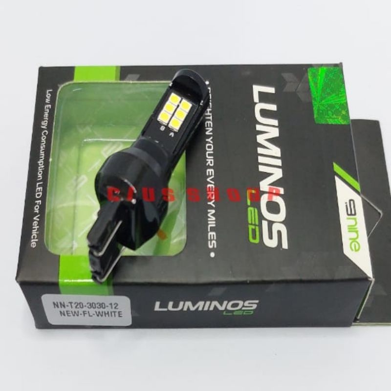 Jual NINE LAMPU LED STOP REM MOTOR DAN MOBIL S25/T20 3030 12 MATA LED ...