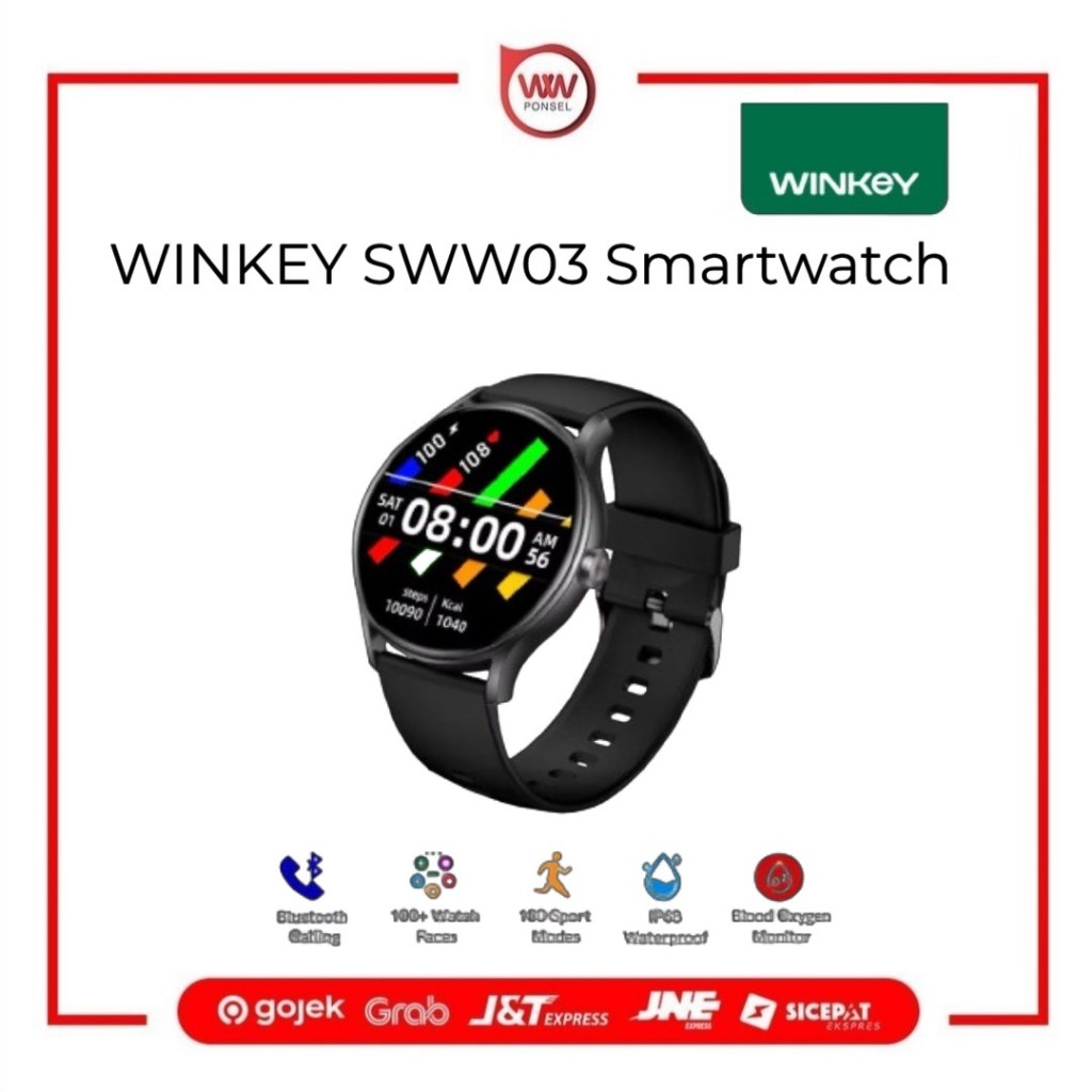 Jual WINKEY SWW03 Smartwatch Rubber Strap | Shopee Indonesia