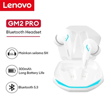 Lenovo Thinkplus GM2 Pro Tws Headset Bluetooth Gaming Super Bass Wireless Earphone Bluetooth