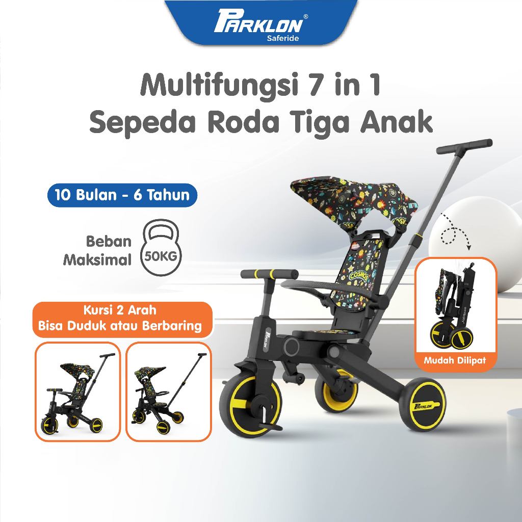 Jual Parklon Multifungsi Sepeda Roda Tiga Anak in Saferide