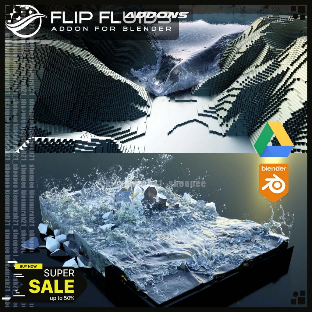 Jual Flip Fluids 3D Blender addons Plugin Terbaru Blender 3D | Shopee ...