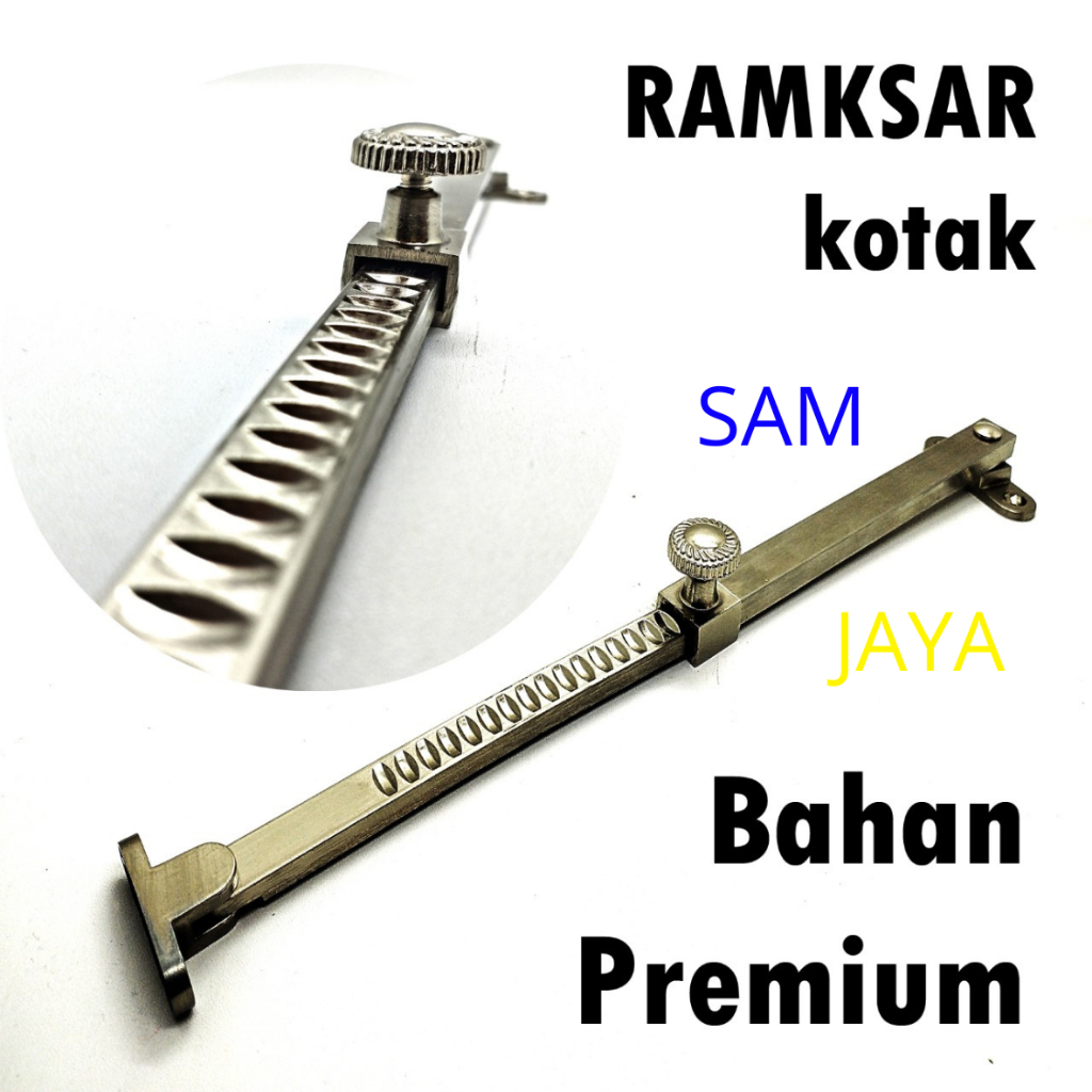 Jual RAMSKAR TARIK Stainless TEBAL 32cm Kotak | Hak angin | LAMSKAR ...