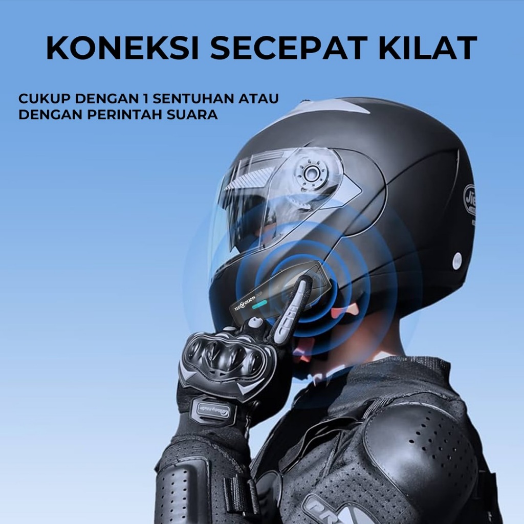 Jual INTERKOM HELM RETOUCH X8 Max Intercom Bluetooth Helmet| AI Voice ...