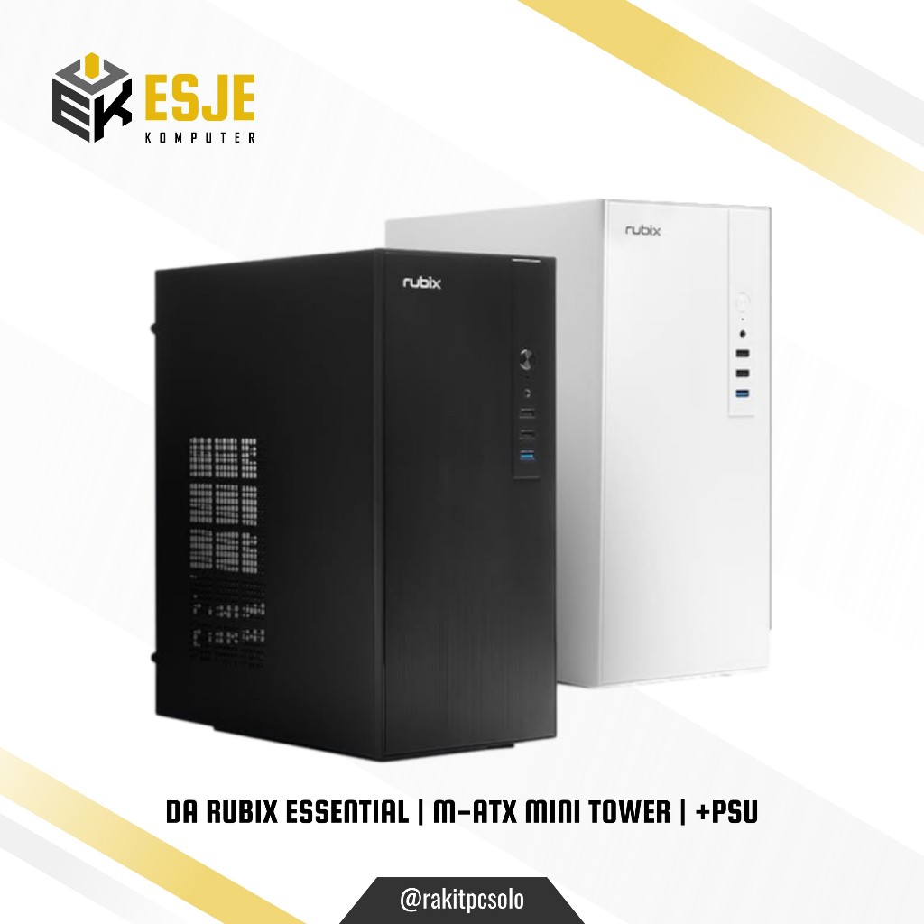 Jual Casing PC Komputer Digital Alliance Rubix Essential White Include ...