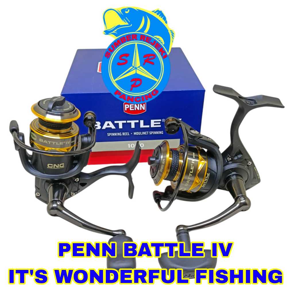 Jual Reel Penn Battle Iv 2024 Power Handle 1000 2000 3000 4000 4000hs ...
