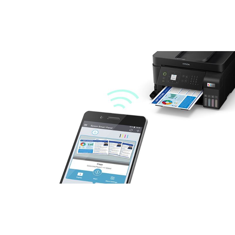 Jual Printer Epson L5590 print, scan, copy, wifi, fax with ADF | Shopee ...