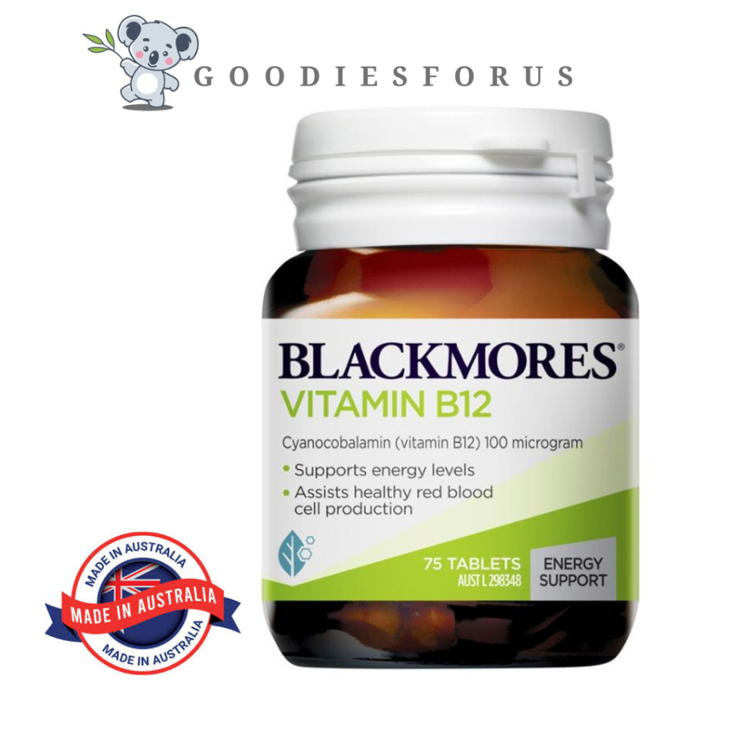 Jual Blackmores Australia B12 100MCG 75 Tablets/Vitamin B12 | Shopee ...