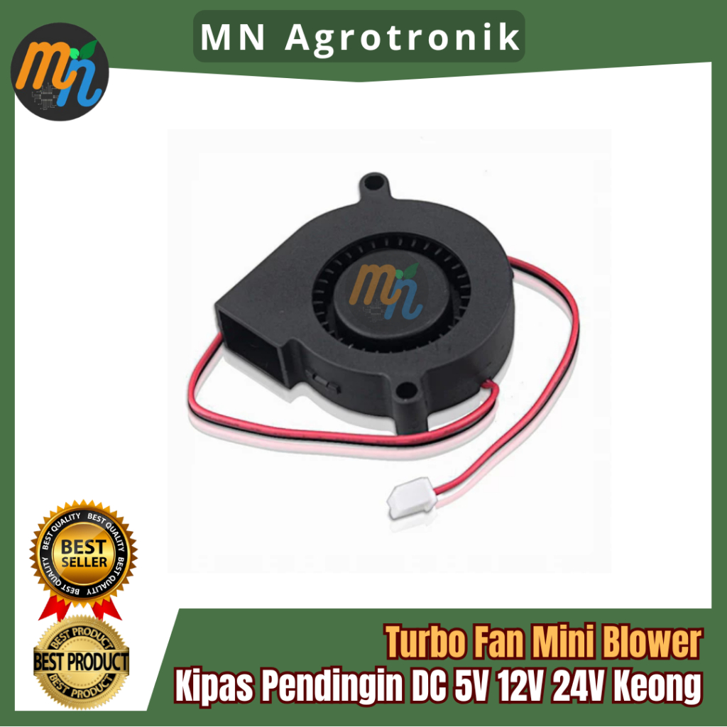 Jual Turbo Fan Mini Blower Kipas Pendingin Brushless DC 5V 12V 24V ...