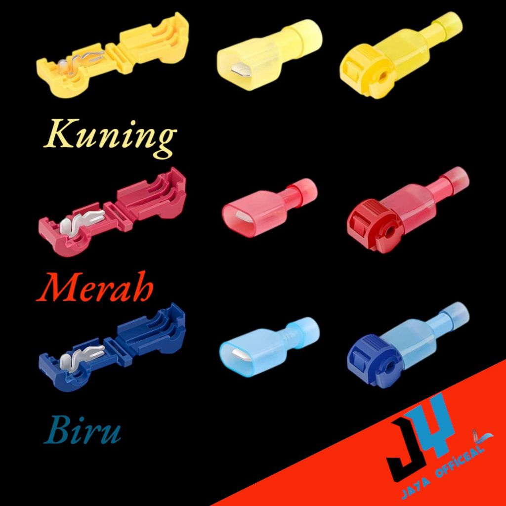 Jual 1PCS Konector kabel T jumper T tap connector scotch lock cable awg ...