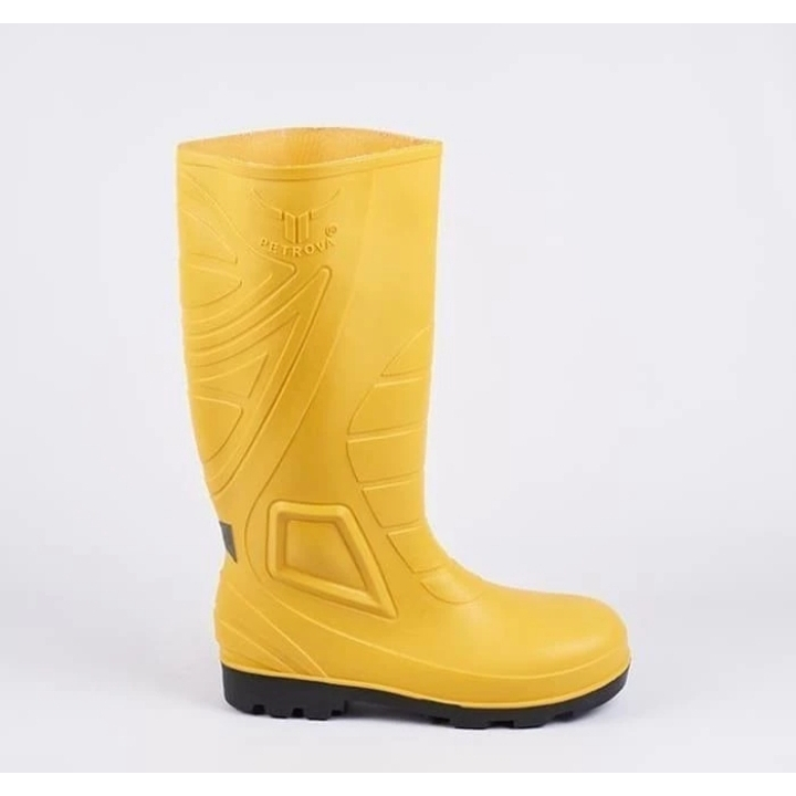 Jual Jual Sepatu Boots Petrova PVC Yellow Safety Boot | Shopee Indonesia