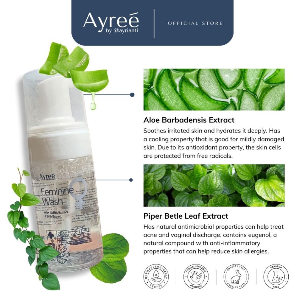 Jual Ayree Feminine Wash 100mL | Shopee Indonesia