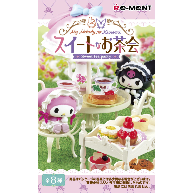Figuras de acción originales de Sanrio Re-ment My Melody'room Kuromi