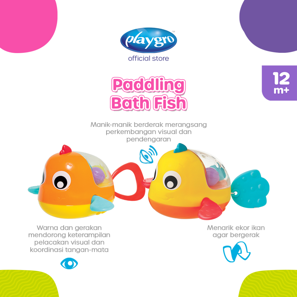 Jual Playgro Baby Paddling Bath Fish - Mainan Mandi Anak | Shopee Indonesia