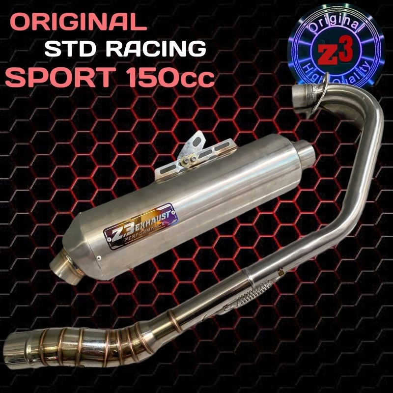 Jual knalpot std racing sport 150cc Vixion xabre R15 GSX Megapro Sonic ...