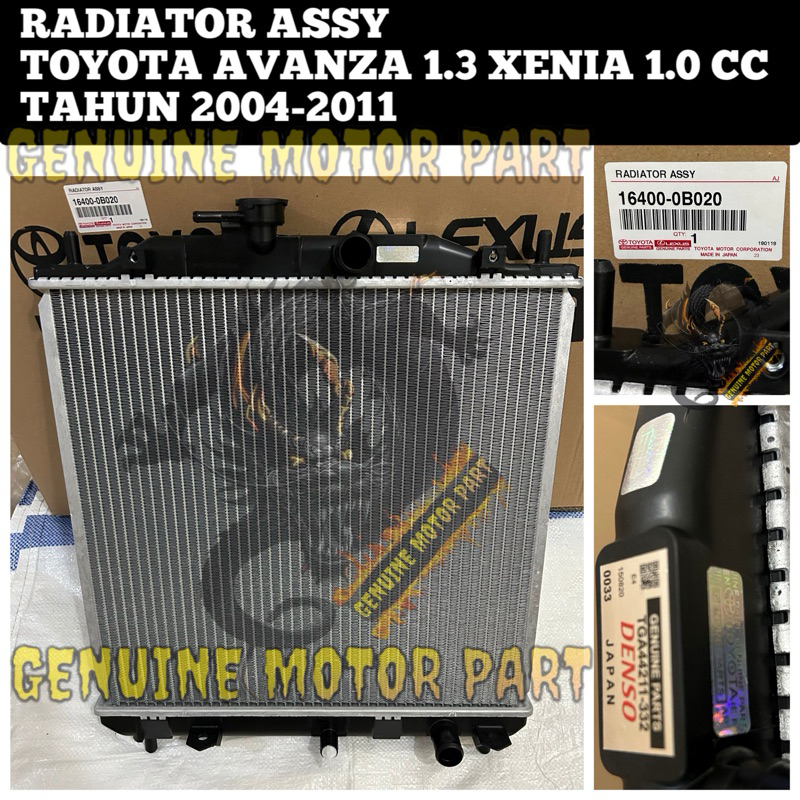 Jual Radiator assy Toyota Avanza 1.3 Xenia 1.0 cc Manual Tahun 2004 ...