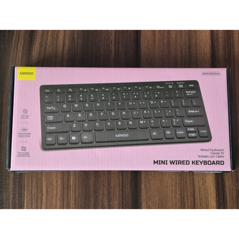 Jual Miniso Mini Wired Keyboard for Laptop Black/keyboard MK82 | Shopee ...