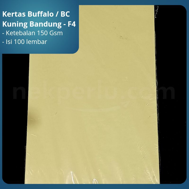 Jual Kertas BC Folio/Kertas Brief Card Folio/Kertas Buffalo Folio ...
