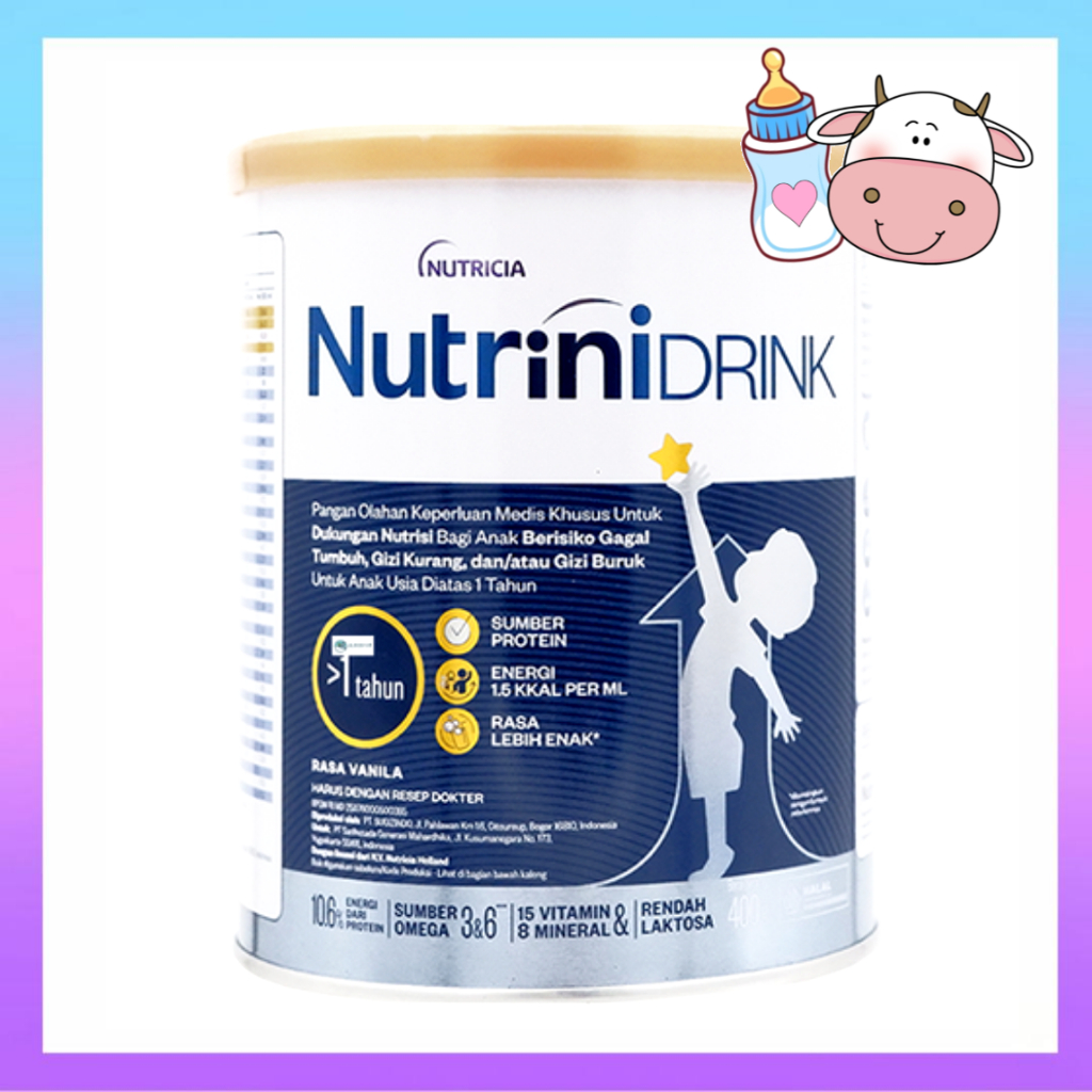 Jual Nutricia Nutrinidrink Powder Rasa Vanila 400gr / 800gr | Shopee ...