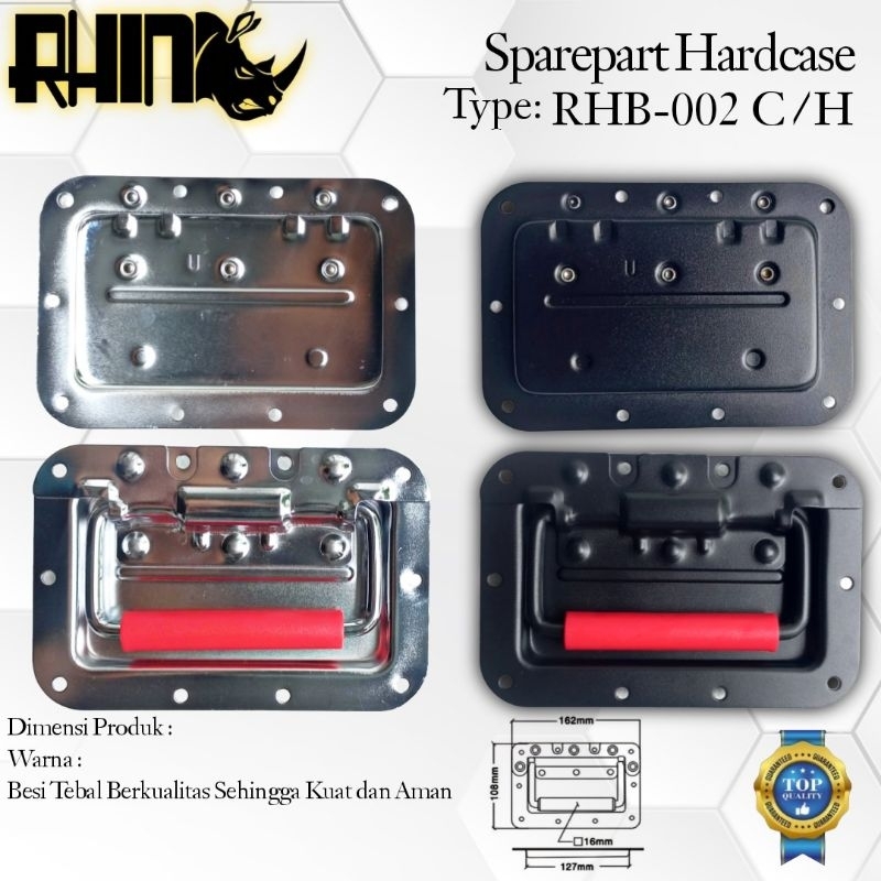 Jual HANDLE BOBOK BOX HARDCASE BESAR BESI SILVER HANDEL BOBOK ASESORIS ...