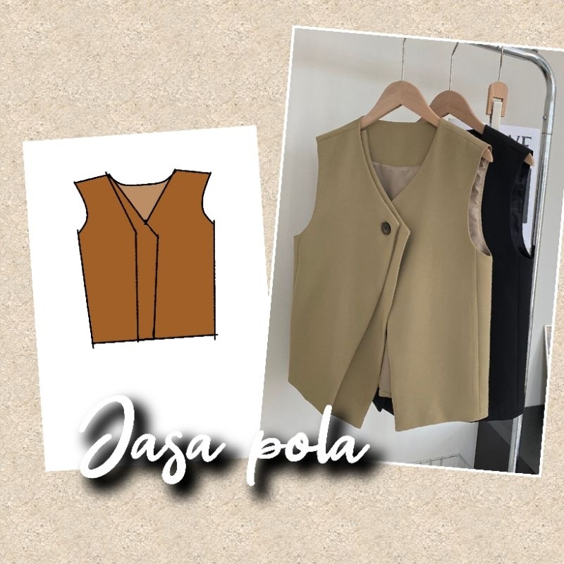Jual pola instan Rompi vest cewek atau cowok | Shopee Indonesia