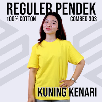 Kaos Polos Lengan Pendek Pria Wanita Unisex 100 Cotton Combed 30S Bahan Lembut Dan Adem (Part 1)