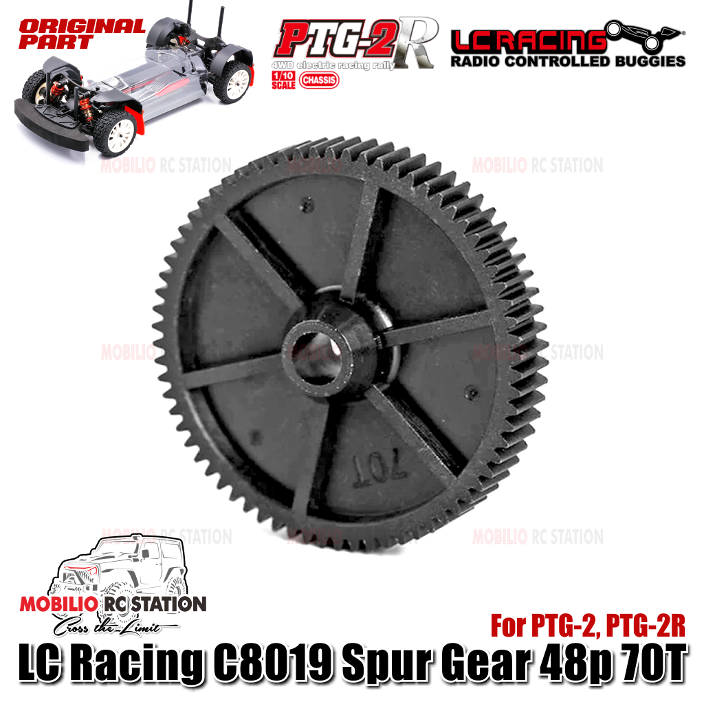 Jual Spare Part Ori LC Racing C8019 Spur Gear 48p 70T for PTG-2 PTG-2R ...