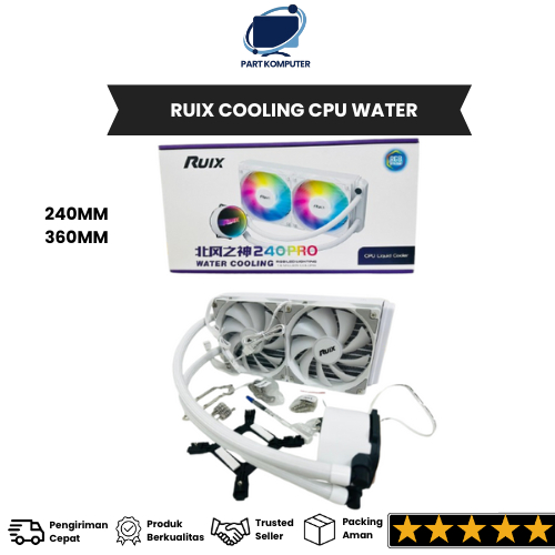 Jual Fan CPU Liquid Cooler RUIX 240/360 RGB Water Cooling Radiator ...