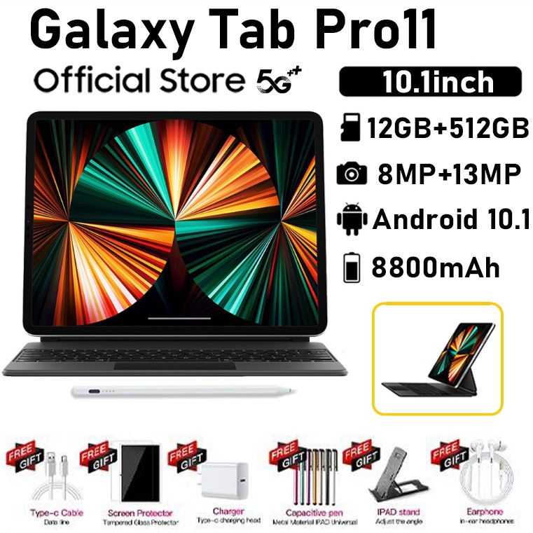 Jual 【Bisa COD】Tablet baru 10.1inch【12GB+512GB】GaIaxy Tab Pro11 untuk ...