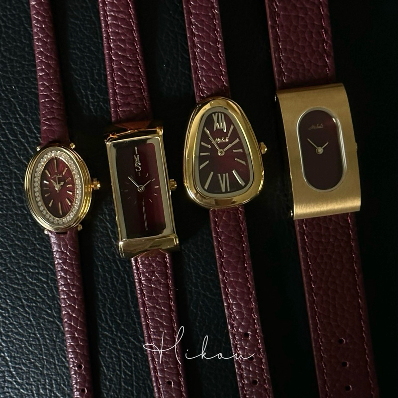 Jual Vintage Watch in Maroon Edition | Shopee Indonesia