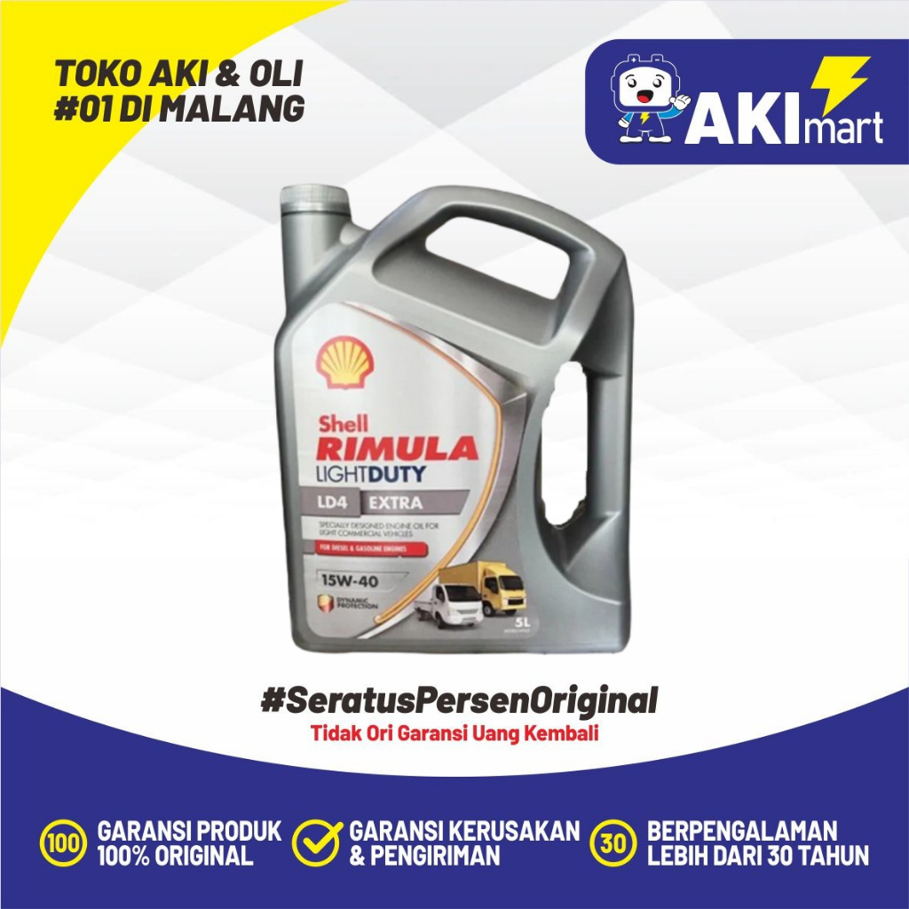 Jual Shell Rimula LD4 Extra 15W40 5 Liter | Shopee Indonesia