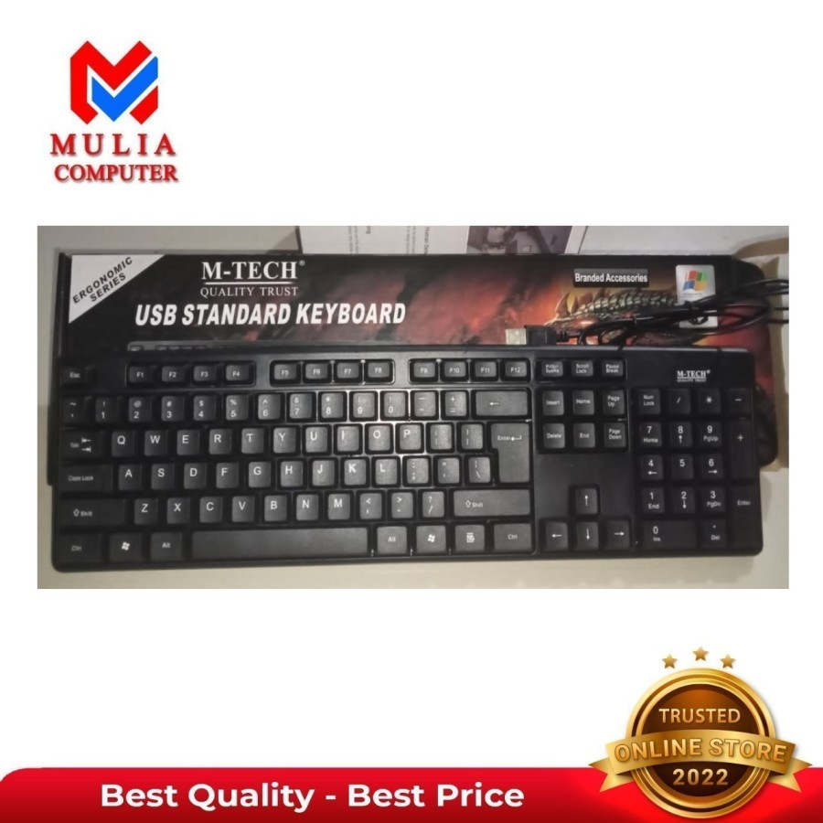 Jual KEYBOARD KOMPUTER M-TECH STK-01 USB | Shopee Indonesia