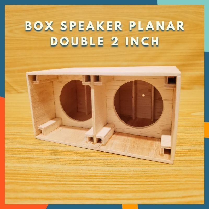 Jual BOX SPEAKER PLANAR DOUBLE INCH BOK AUDIO MINIATUR Shopee - Main Image