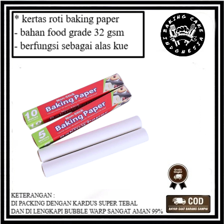 Jual kertas Roti Baking Paper anti lengket | Shopee Indonesia