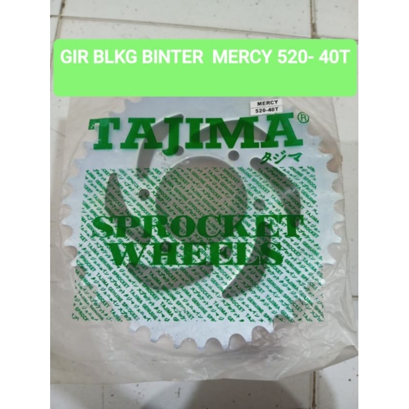Jual GIR GEAR BELAKANG BINTER MERCY 520- 40T BAUT 6 MERK TAJIMA ...