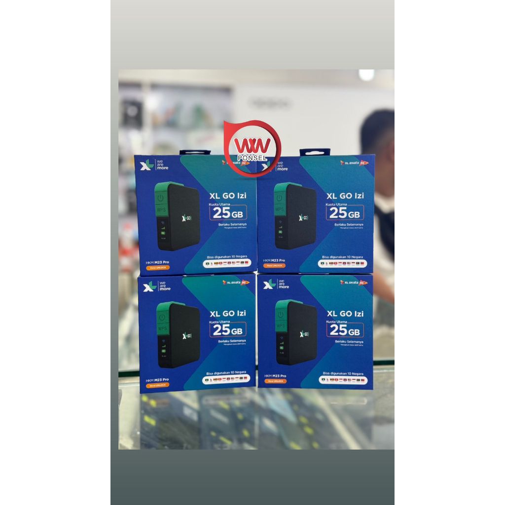 Jual Modem WiFi 4G LTE HKM M23 Pro MiFi Free Kuota XL Go Izi Unlock ...