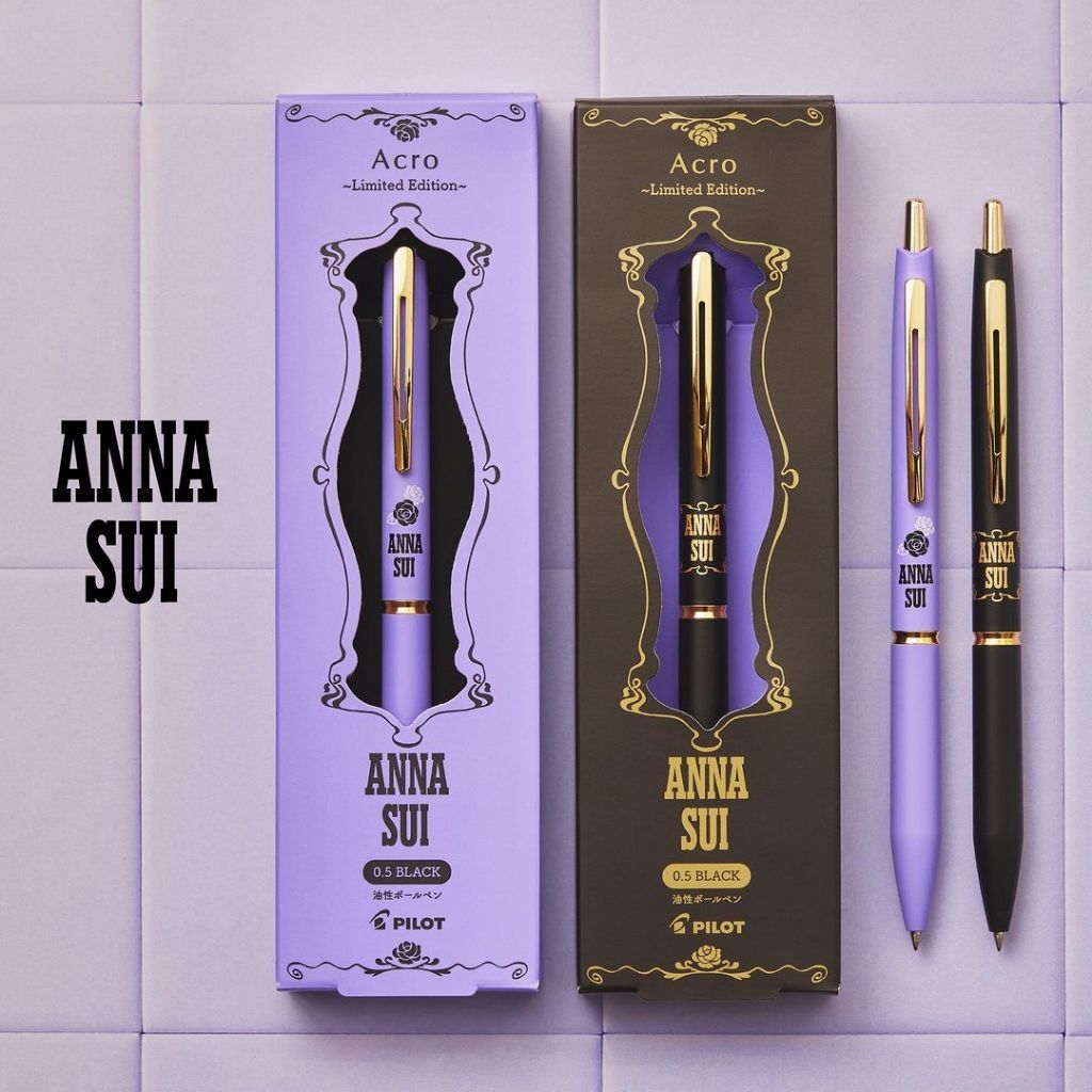 Jual Pilot Acroball Anna Sui Box Set Silver Gold Line Ballpoint Pen 0 ...