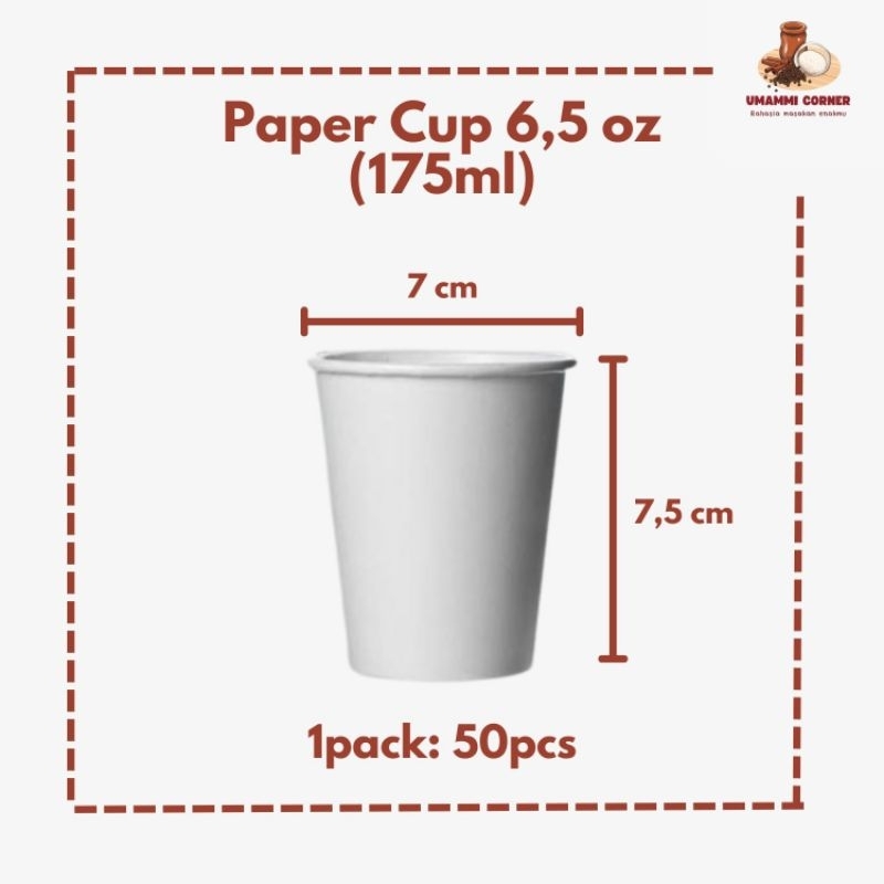 Jual Paper Cup Polos 6,5 oz 175ml | Wadah Toppoki / Tteokbokki | Wadah ...
