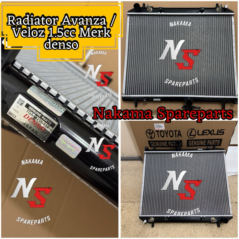 Jual RADIATOR ASSY AVANZA VELOZ 1.5CC MANUAL TAHUN 2004-2015 ORIGINAL ...