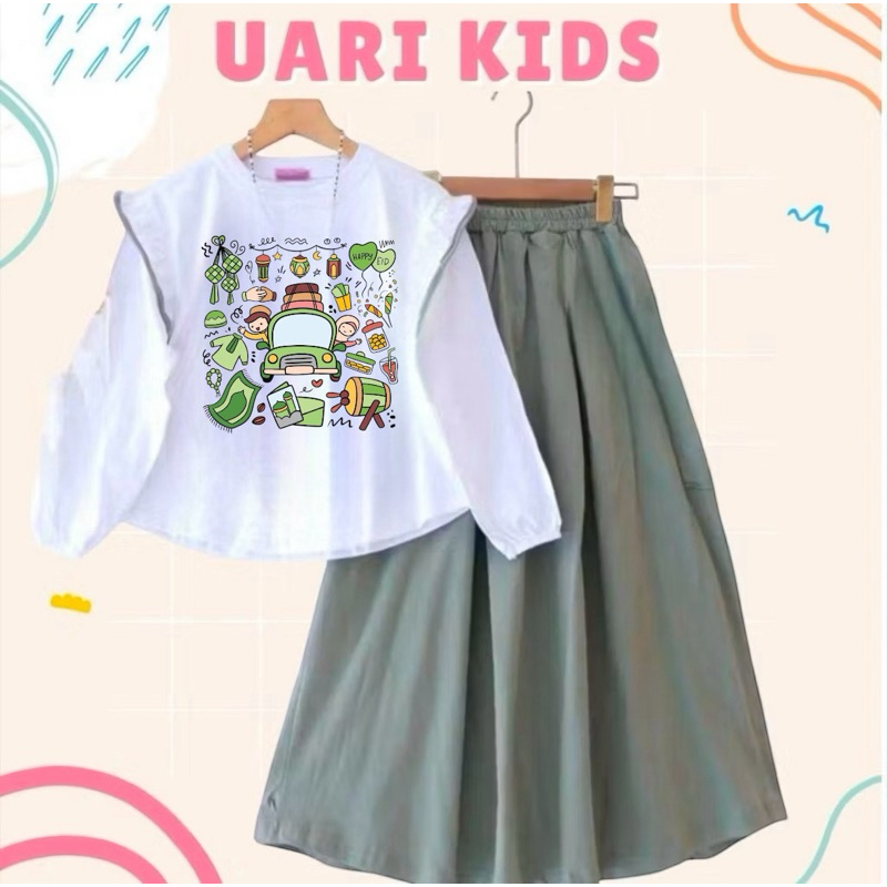 Jual Setelan Lebaran One Set Muslim Umur 2-15 Tahun 1-15Tahun Oneset ...