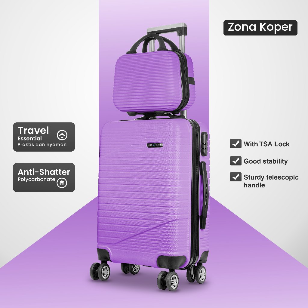 Jual Koper Polo Tronto 20 dengan 12 inch Koper Kabin Tahan Banting Anti ...