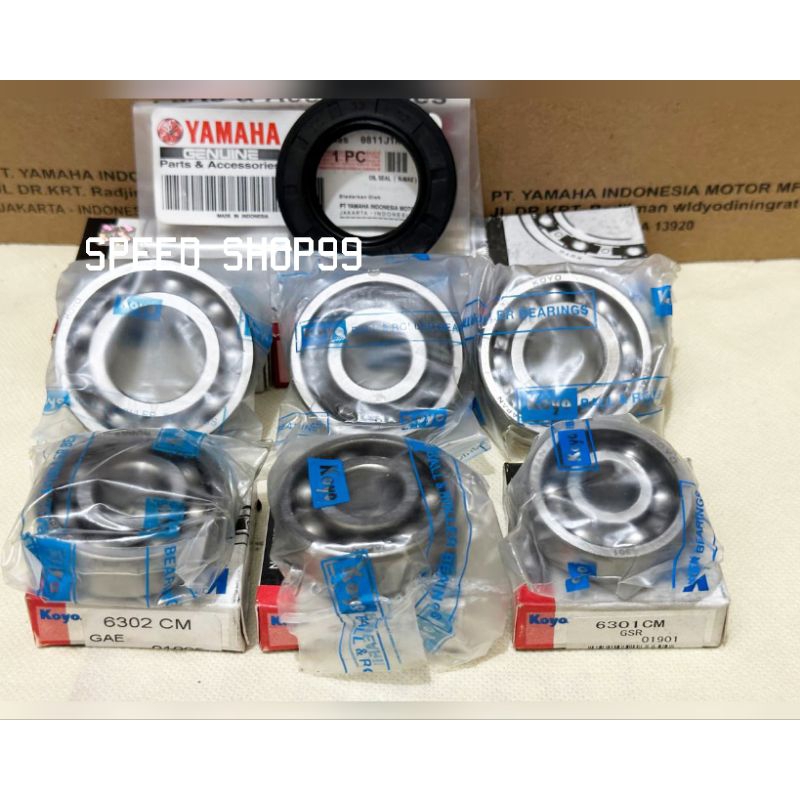 Jual Bearing Laher rasio set 6PCS Koyo+Sil roda 2DP NMAX 155 OLD NMAX ...