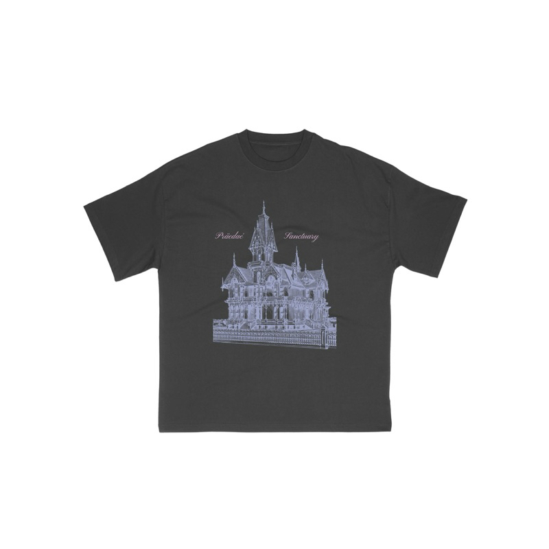 Jual Praedae Studio - Sanctuary Dark Grey Tee | Shopee Indonesia