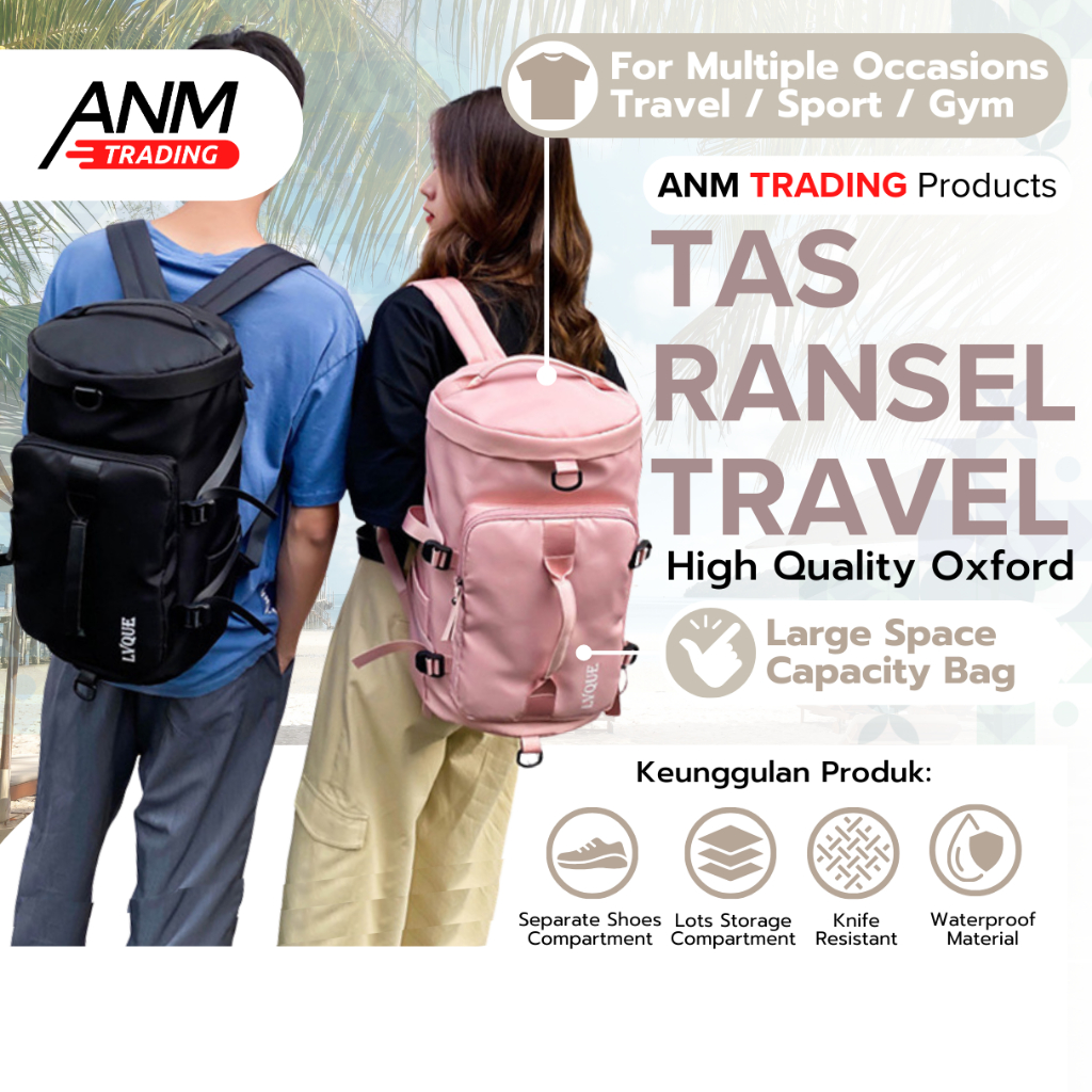 Jual Tas Travel Bag Multifungsi Tas GYM Ransel Backpack Duffel