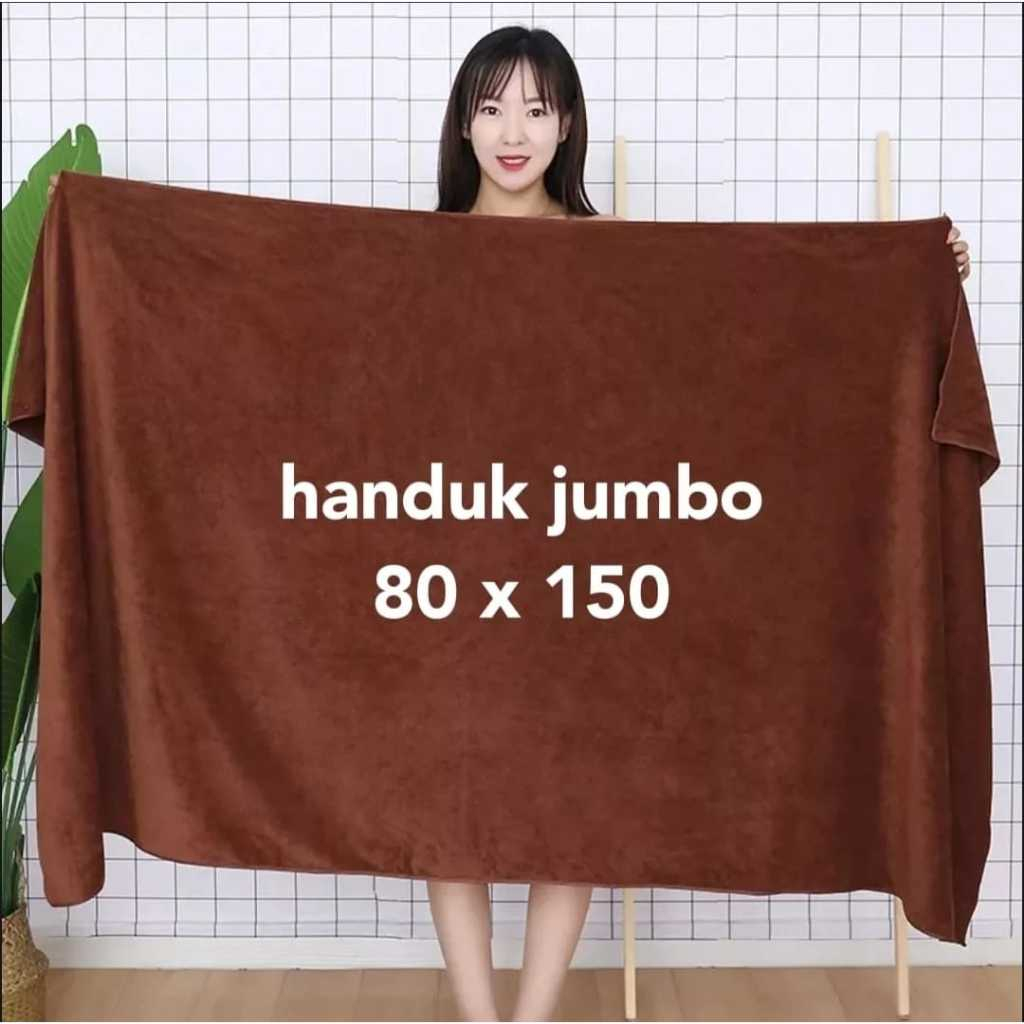 Handuk Mandi Dewasa Jumbo 80x150 Bahan Microfiber Termurah