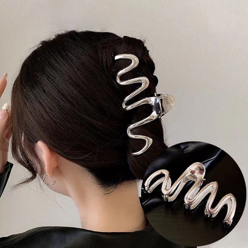 Jual GLANZSHOP Jepit Rambut Metal Besar 11CM Jedai Logam Metalik Gaya ...