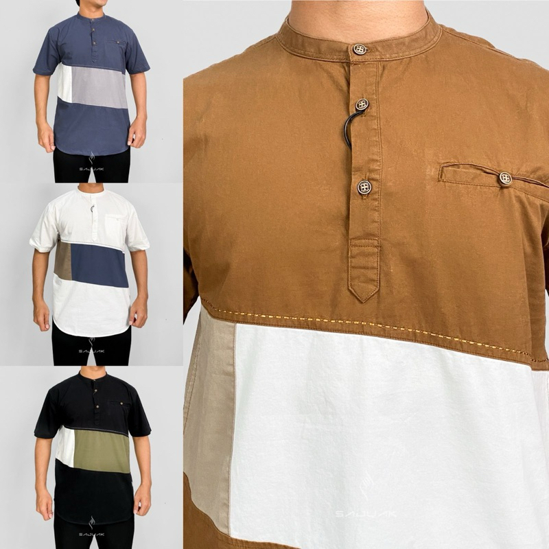 Hassenda Baju Koko Detail Kerah main image 0