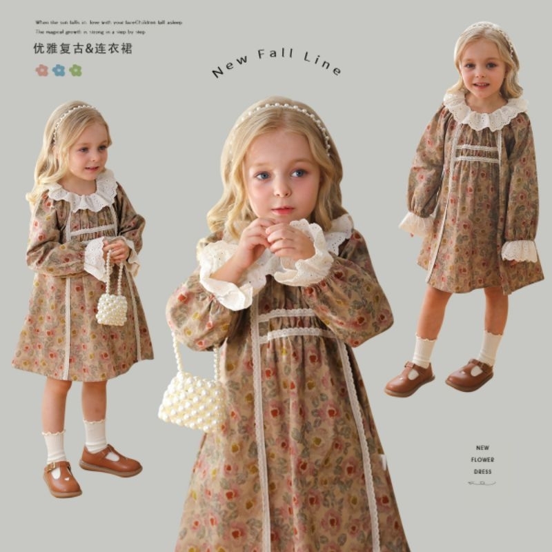 Jual (Mommyhoky) Dudu Cream -Dress anak perempuan Import Dress anak pesta  premium Dress babydoll anak | Shopee Indonesia