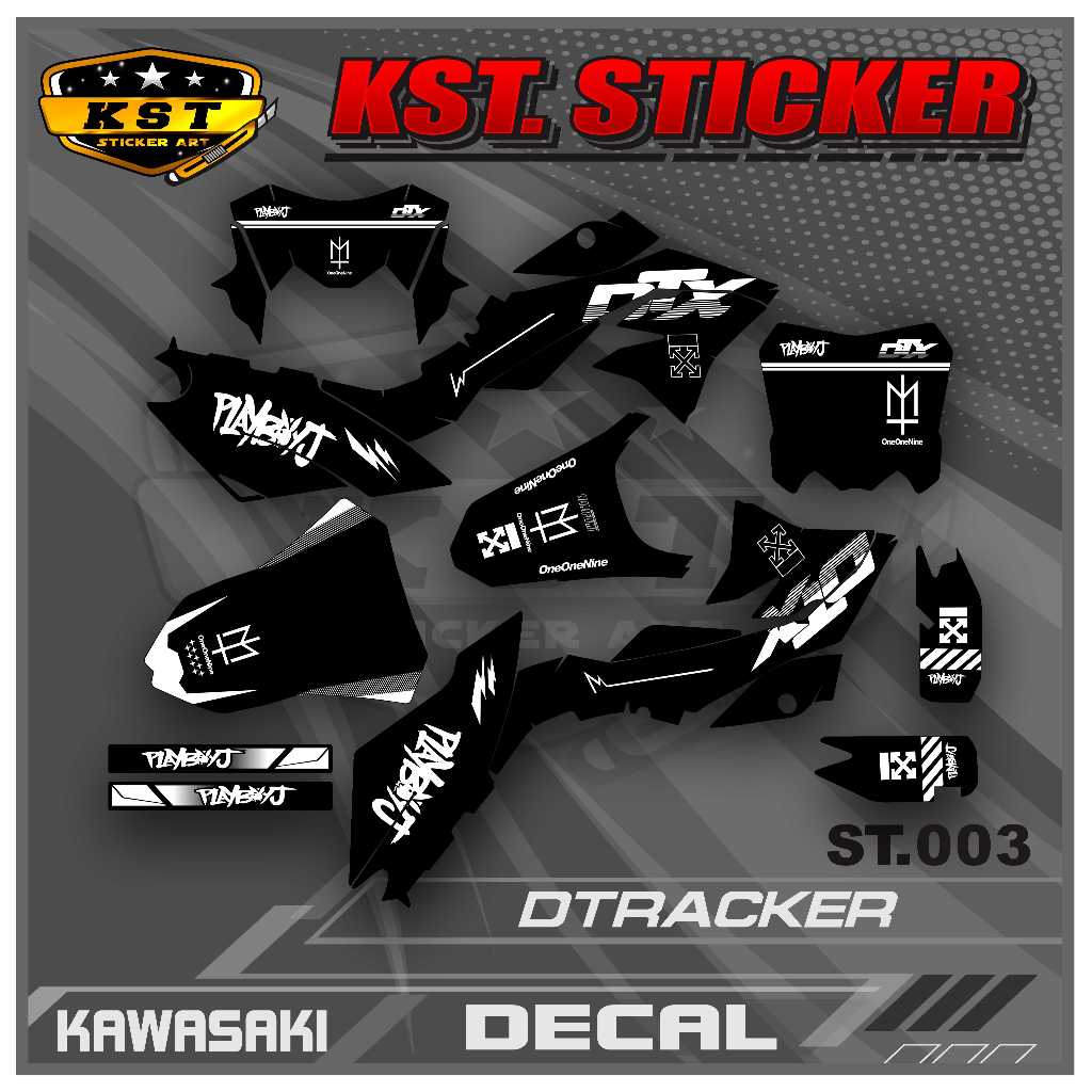 Jual Decal Sticker Dtracker Full Body-Glosy Premium KST.03 | Shopee ...