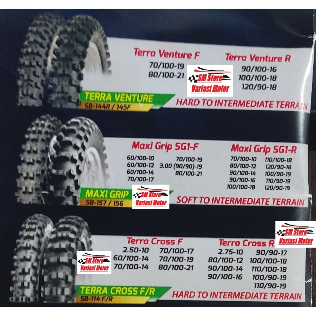 Jual Ban RIMBA Swallow KLX CRF 150 WR 155 X Cross Pro MAXI GRIP TERRA ...