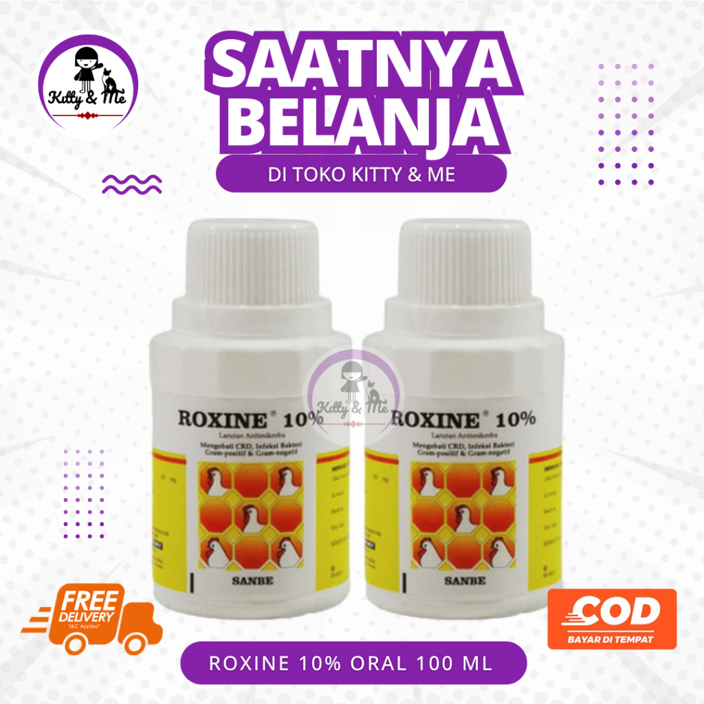 Jual ROXINE 10% ORAL 100 ML- Antibiotik Pernafasan CRD Dan Spektrum ...